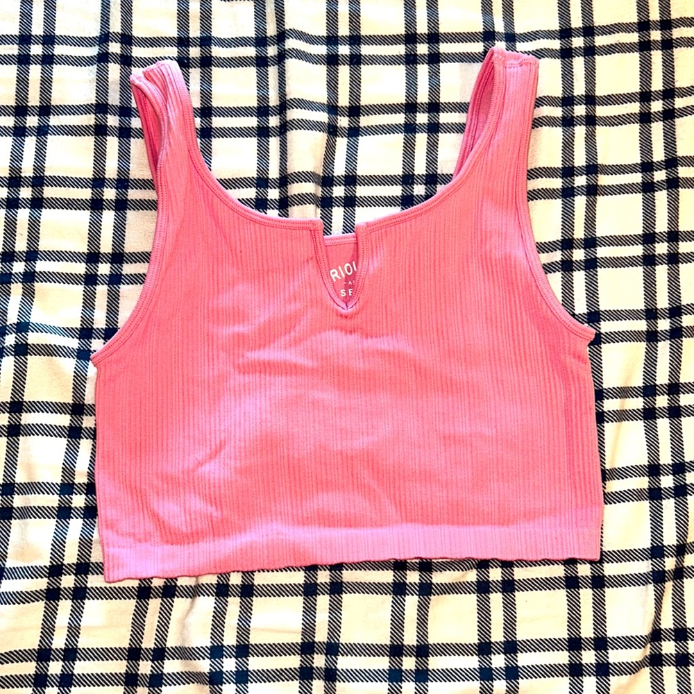 Pink Ved Crop Top